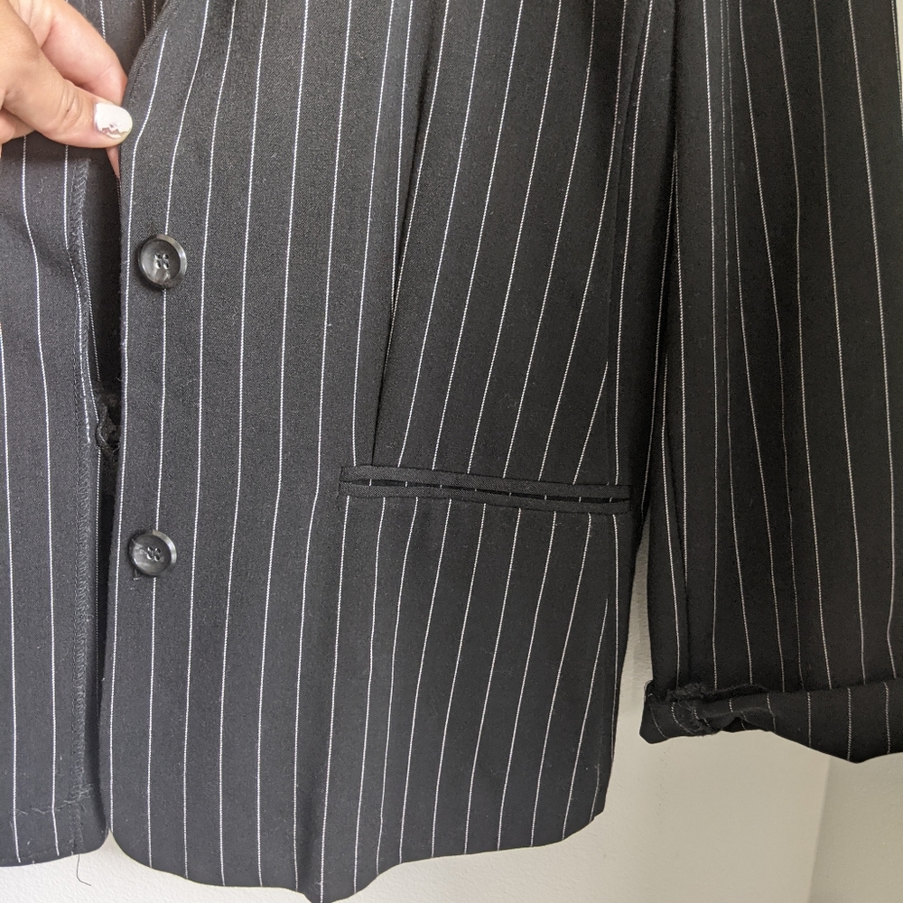 ❤️ Briggs women's petite pinstripe blazer - Picture 3 of 5